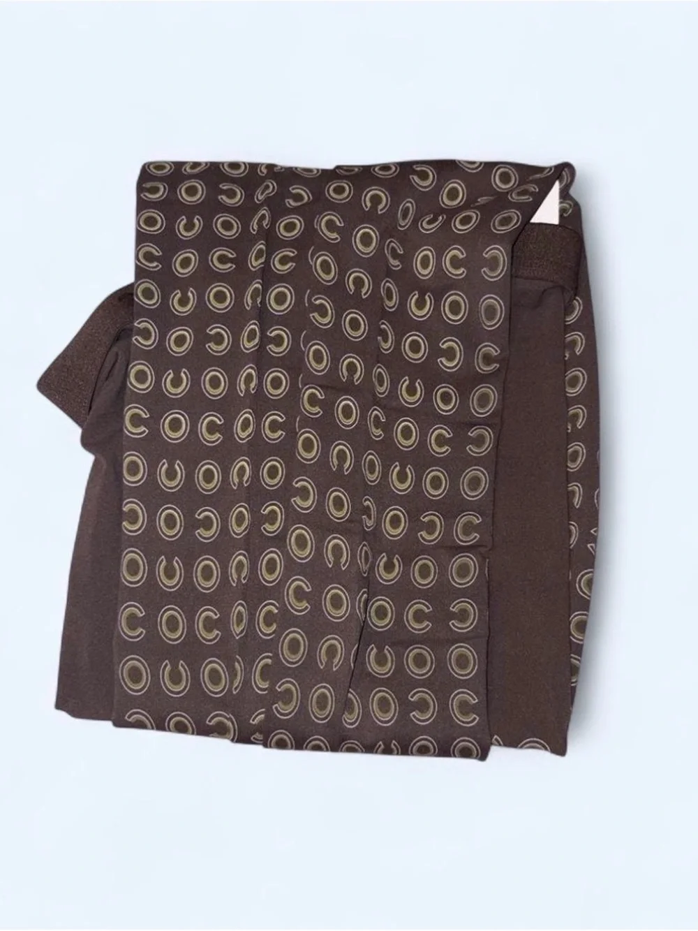 Chanel khaki Logo-Print tights with Original Box
